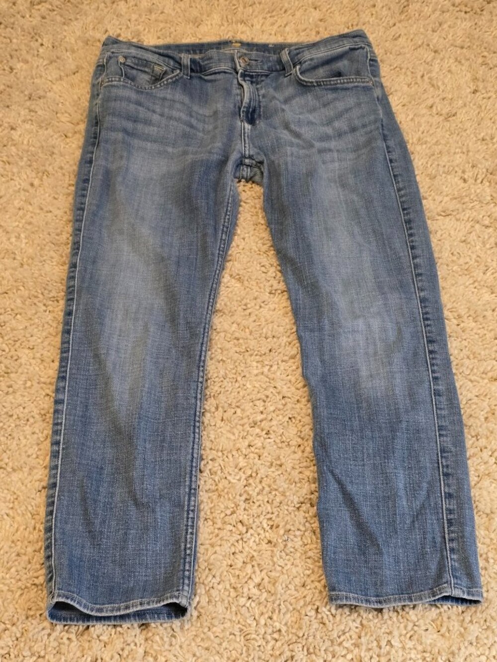 7 For All Mankind The Relaxed Skinny Jeans Women's Size 29 Blue Stretch Denim